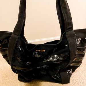 MZ Wallace Black Sequin Tote